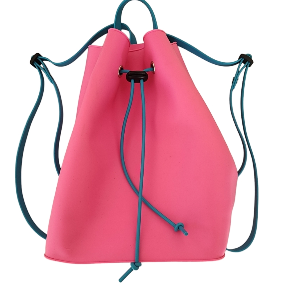 Pink Drawstring Back Pack for Girls - Picture 11 of 12
